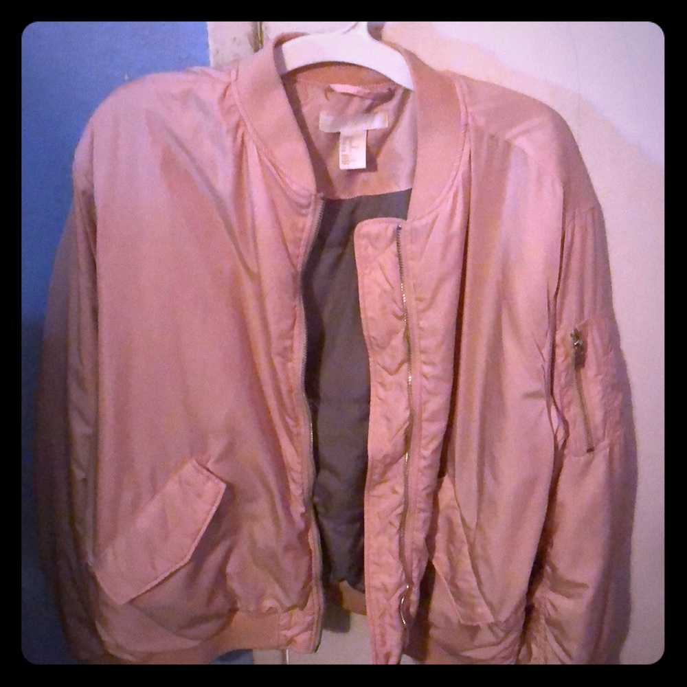 H&M bomber jacket pink